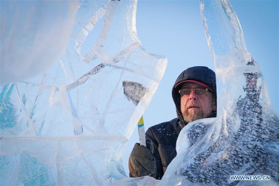 CHINA-HARBIN-ICE SCULPTURE-COMPETITION (CN)