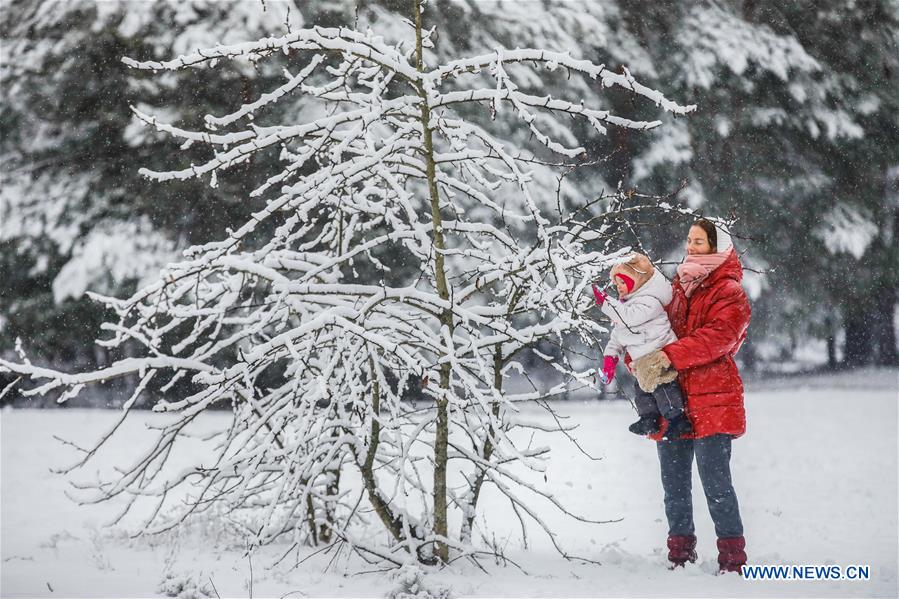 RUSSIA-MOSCOW-SNOW