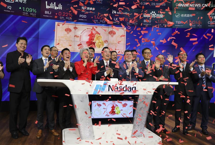 U.S.-NEW YORK-NASDAQ-CHINESE LUNAR NEW YEAR-BELL-RINGING CEREMONY