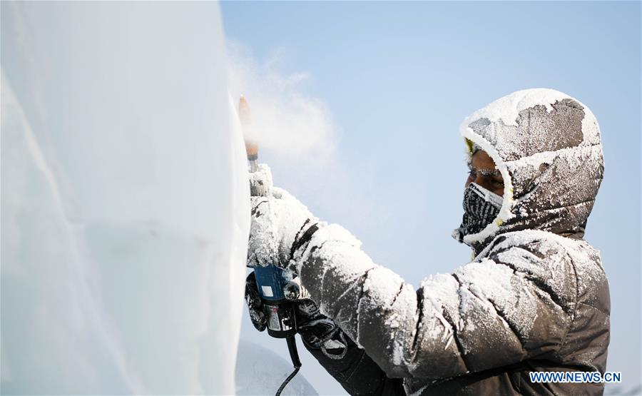 CHINA-HARBIN-ICE SCULPTURE-COMPETITION (CN)