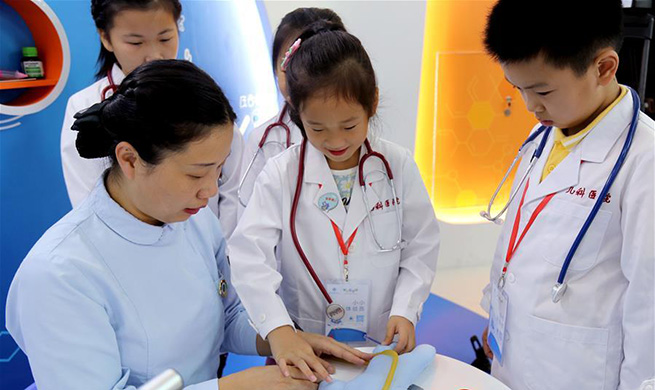 Medical experience museum free to children opens in E China's Shanghai