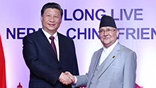 Xi says China ready to advance friendly cooperation with Nepal