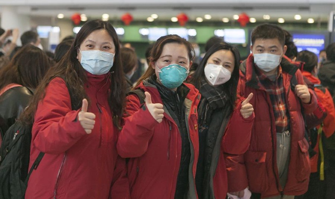 Second batch of medical workers depart to Wuhan