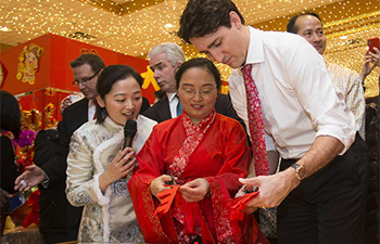 Canadian PM Justin Trudeau takes part in Chinese New Year celebration event