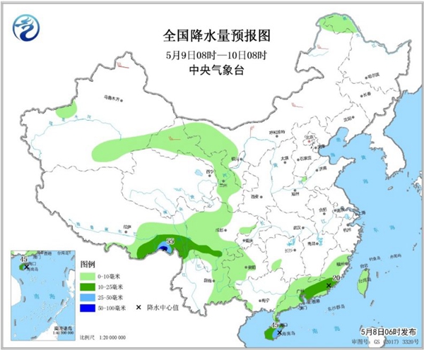 冷空氣要撤啦！今日全國降水整體弱 華南仍有強(qiáng)對流