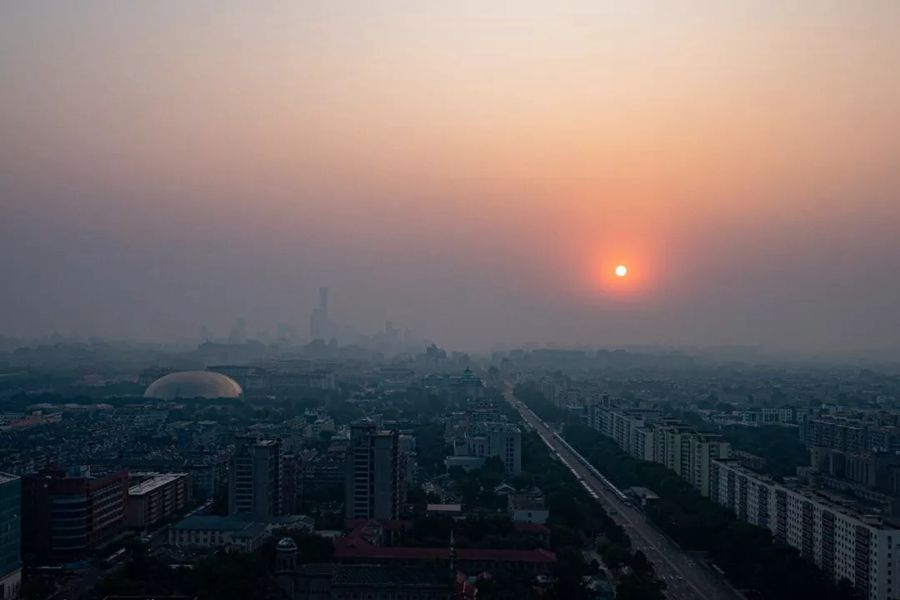 这就是今天早上的北京！